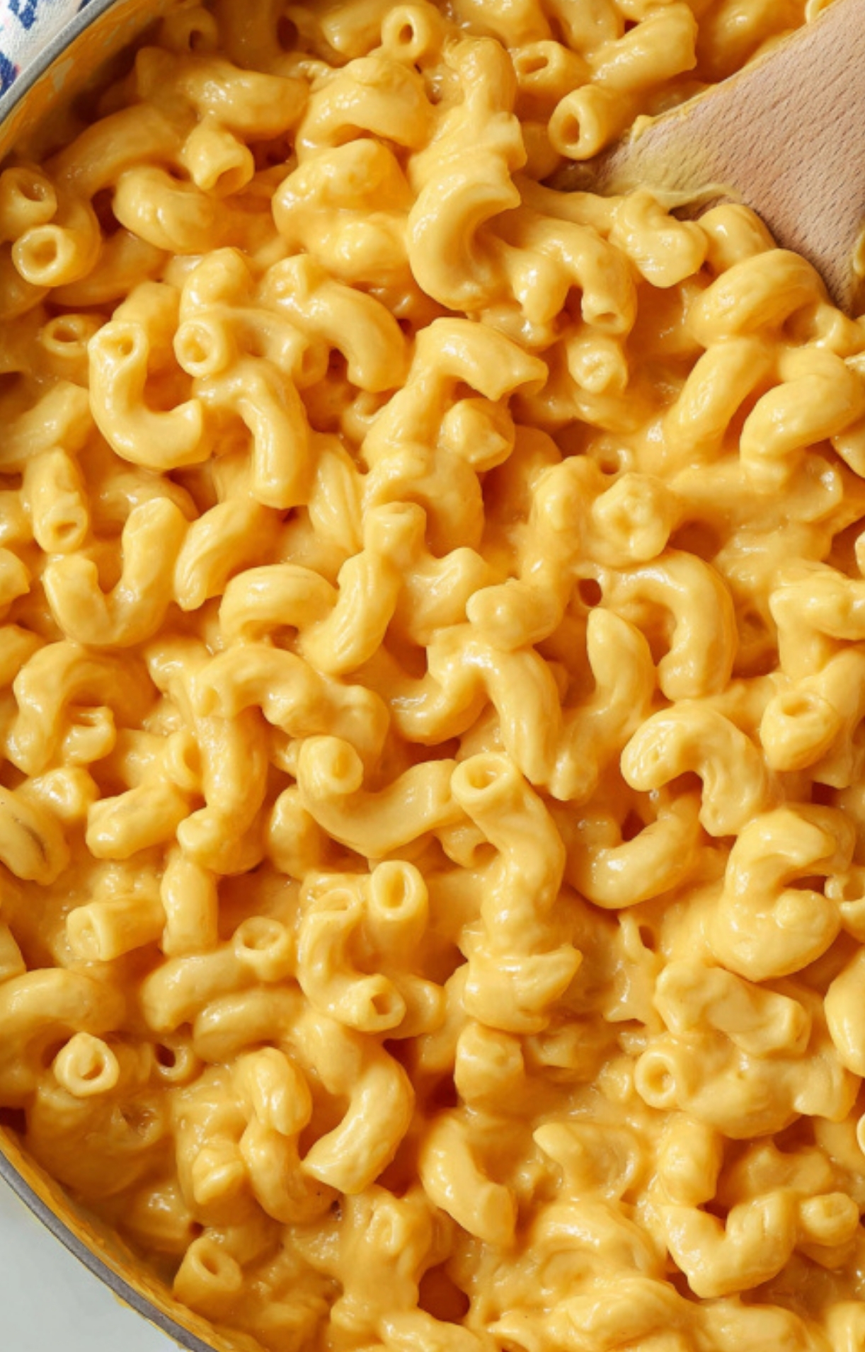 Bright, creamy vegan mac and cheese in a pot, made with simple ingredients for an easy and healthy weeknight meal for family.