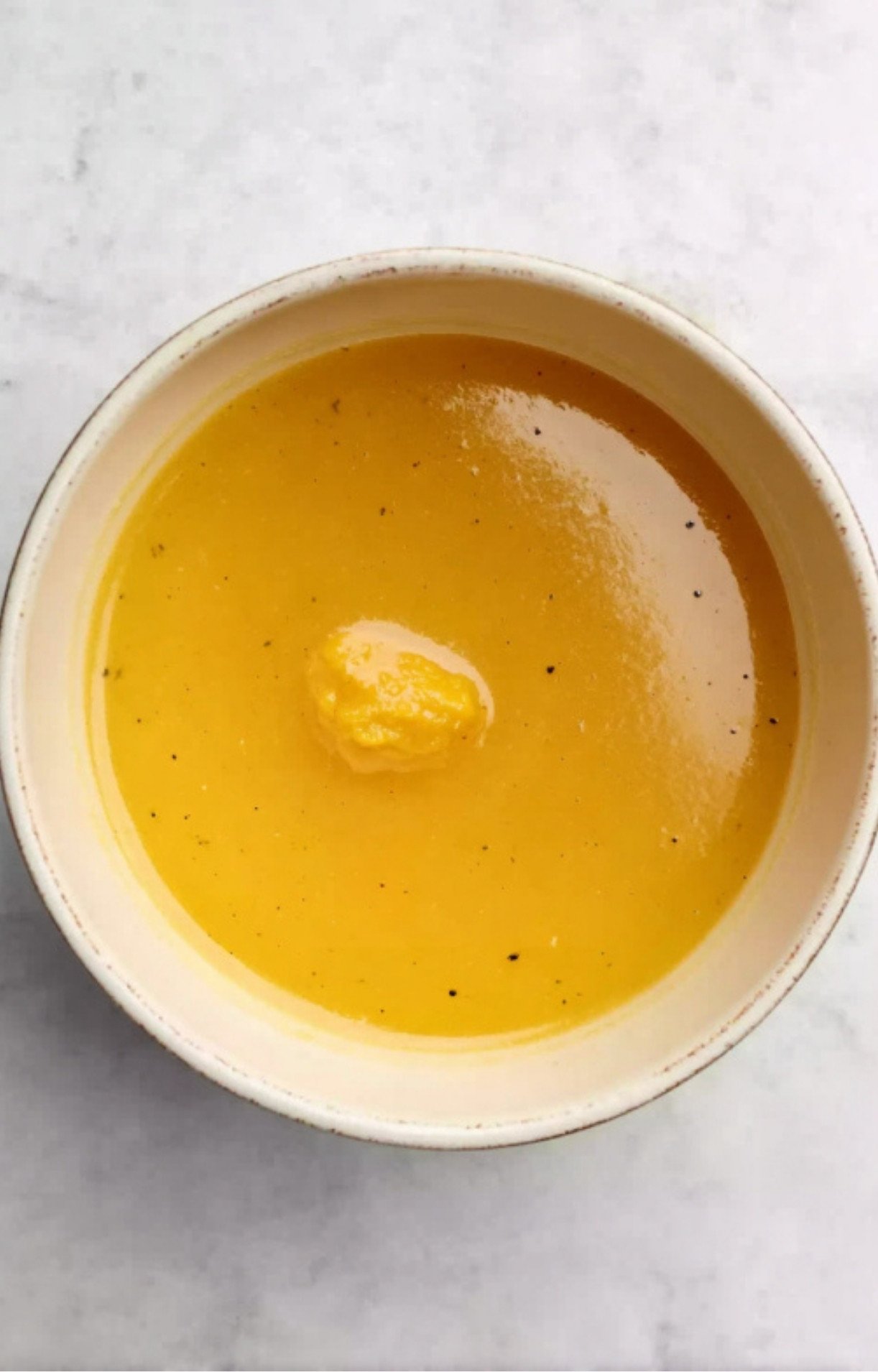 Homemade pineapple mustard basting sauce for smoked ham