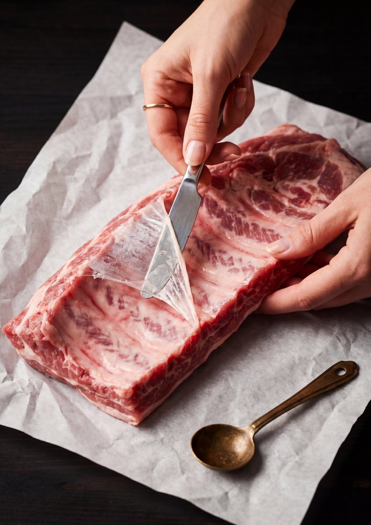 applying dry rub seasoning to ribs for pellet smoker memphis ribs recipe before smoking