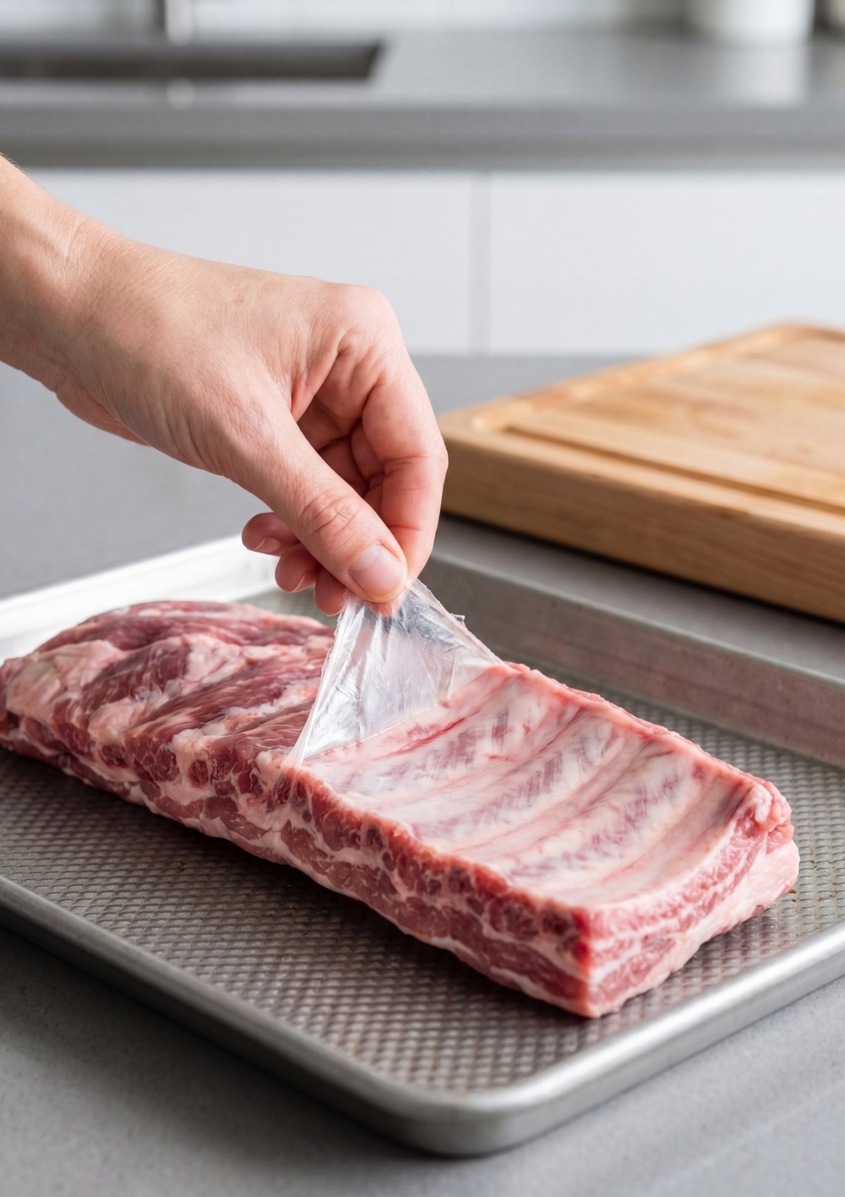 removing membrane from raw ribs before cooking best smoked ribs recipe pellet grill