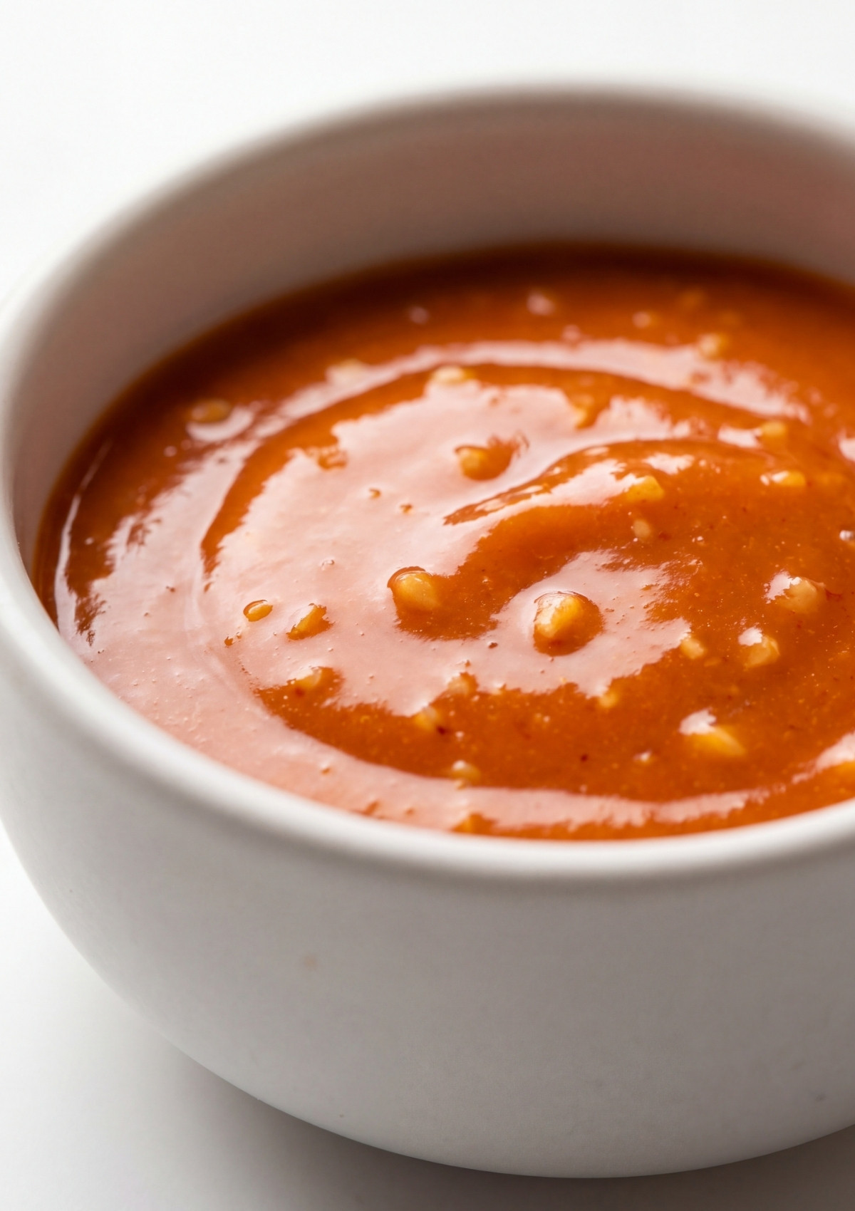creamy spicy sauce for wagyu beef hot dogs with rich texture perfect for kimchi slaw topping