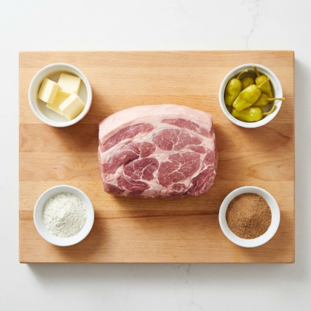 Mississippi Pork Roast Ingredients