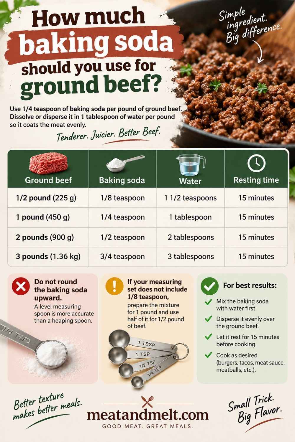 baking soda measuring